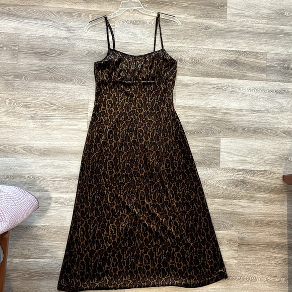 Vintage Studio Cheetah Leopard Maxi Dress - Picture 2 of 8